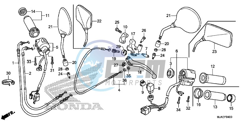 HANDLE LEVER/ SWITCH/ CABLE