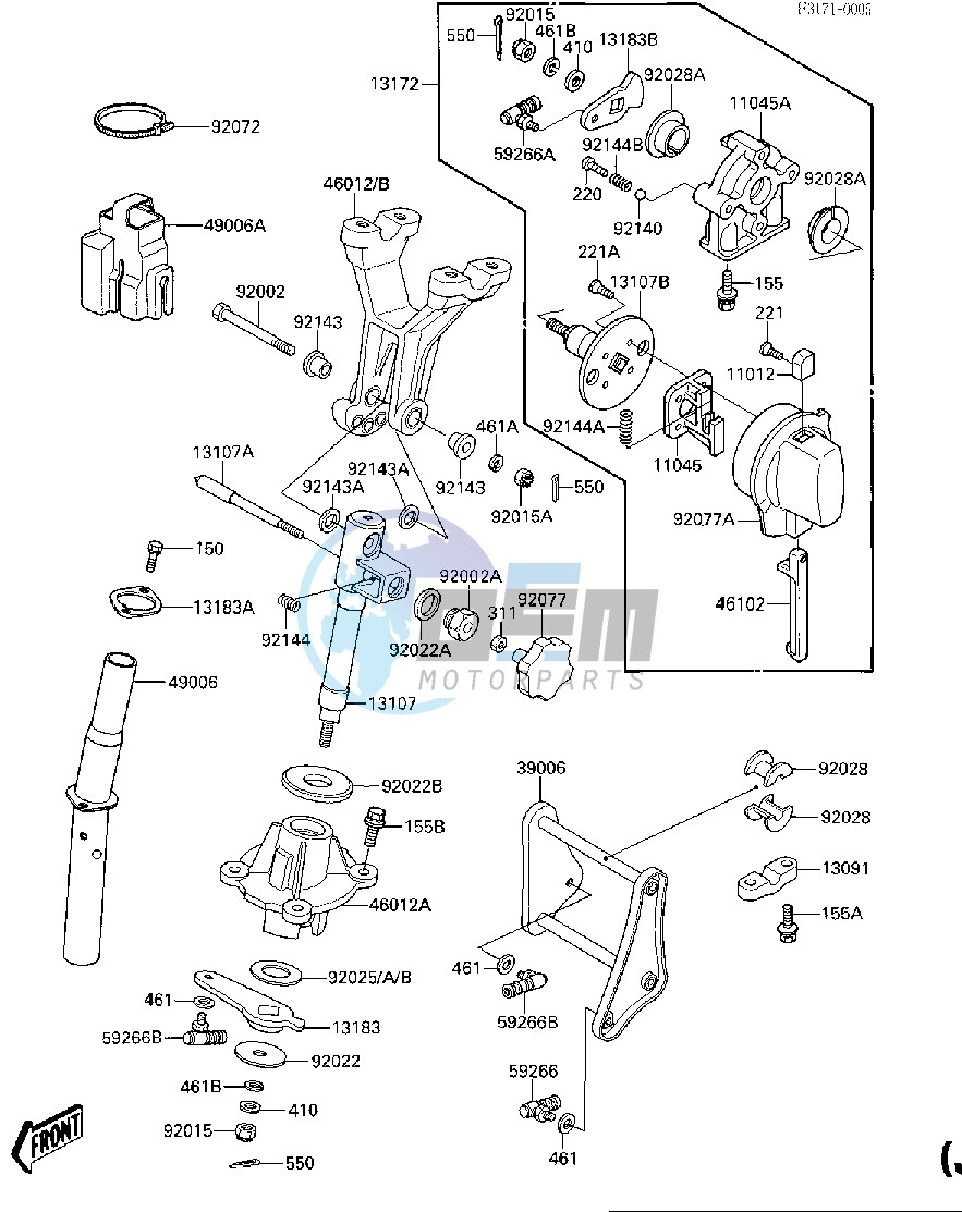 HANDLE POLE -- JF650-A2- -