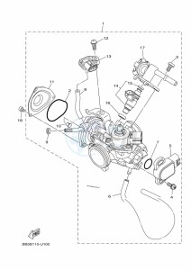 YFM450FWBD KODIAK 450 (B5R3) drawing THROTTLE BODY ASSY 1