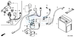 TRX500FPAD TRX500FPA ED drawing BATTERY