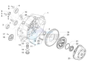 V7 II Stone ABS 750 drawing Clutch I