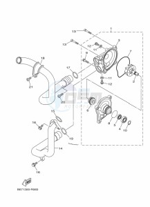 MT-10 MTN1000 (B67S) drawing WATER PUMP