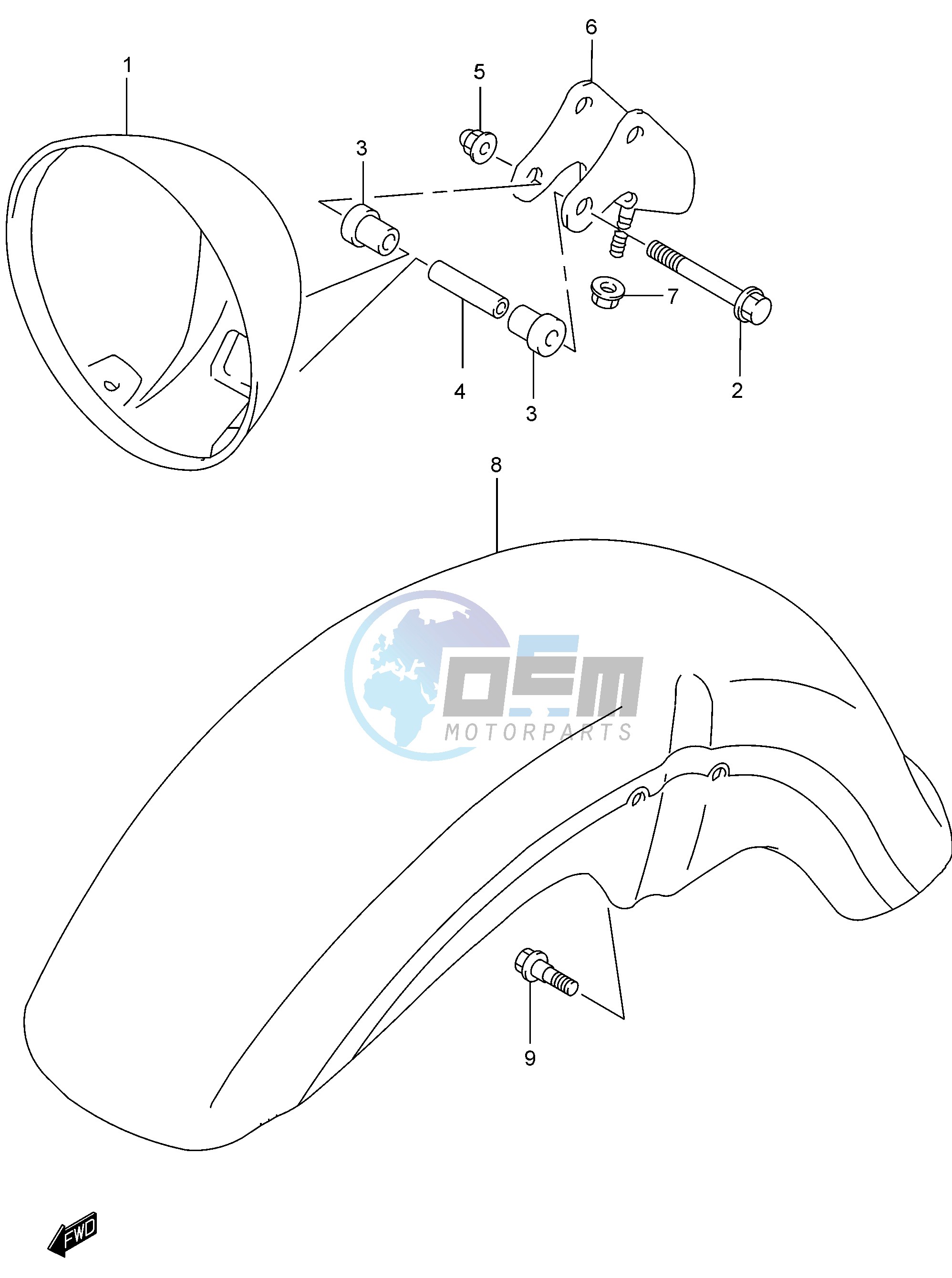 HEADLAMP HOUSING (MODEL K2)