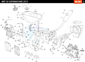 MRT-50-SM-WHITE drawing COMPLETE ENGINE - EXHAUST - FUEL TANK