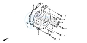 CBR900RE drawing GENERATOR COVER