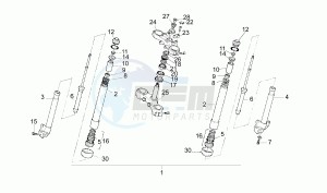 Pegaso 125 drawing Front Fork