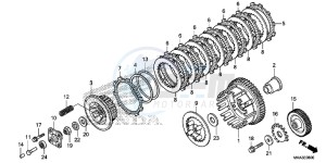 NC750XAG NC750X Europe Direct - (ED) drawing CLUTCH ( NC750X/ XA)