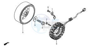 CB600F2 CB600S drawing GENERATOR