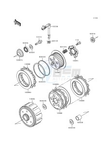 KDX 200 E [KDX200] (E1-E3) [KDX200] drawing CLUTCH