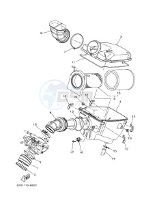 YFM700FWAD YFM70GPXH GRIZZLY 700 EPS (B1A1) drawing INTAKE