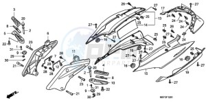 FJS400D9 F / CMF 2F drawing BODY COVER (FJS400D9/FJS4 00A)