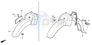 PK50S WALLAROO drawing FRONT FENDER