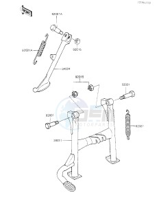 KZ 700 A (A1) drawing STANDS