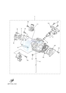 YFM700FWAD YFM7FGPHB GRIZZLY 700 EPS HUNTER (1HP7) drawing THROTTLE BODY ASSY 1