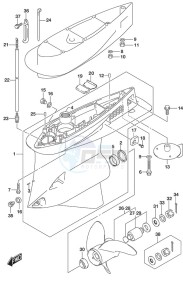 DF 250AP drawing Gear Case