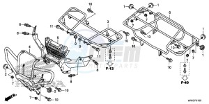 TRX500FE2G TRX500 Europe Direct - (ED) drawing CARRIER