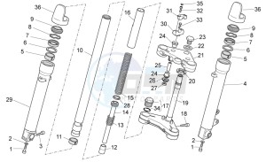 V7 II Special ABS 750 drawing Front fork II