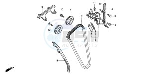 CB750F2 SEVEN FIFTY drawing CAM CHAIN