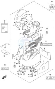 DF 350A drawing Engine Cover