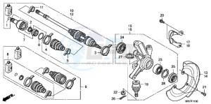 TRX500FEB drawing KNUCKLE