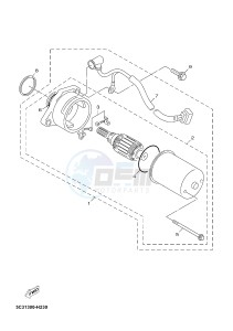 YN50 YN50FU OVETTO 4T (2ACP 2ACP) drawing STARTING MOTOR