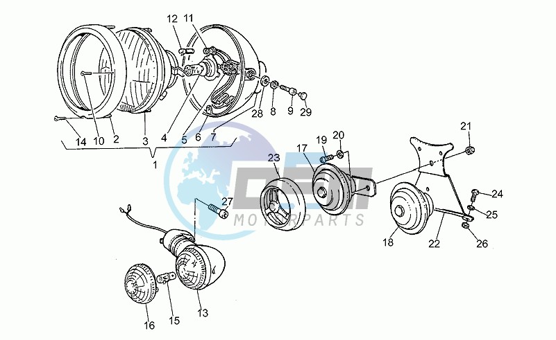 Headlight-horn