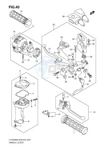 LT-Z400 (E28-E33) drawing HANDLE LEVER