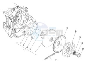 Liberty 50 4T PTT 2009-2017 drawing Driving pulley