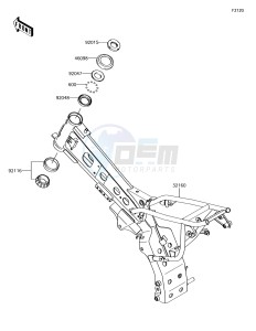 KLX110 KLX110CHF EU drawing Frame