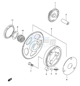 GZ250 (P19) drawing STARTER CLUTCH