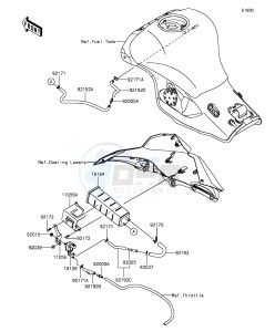 NINJA ZX-10R ABS ZX1000SGFB XX (EU ME A(FRICA) drawing Fuel Evaporative System