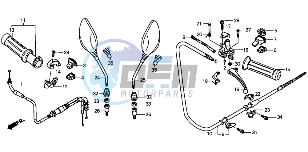 HANDLE LEVER/SWITCH/CABLE