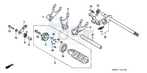 NT700VA UK - (E / MKH) drawing GEARSHIFT DRUM