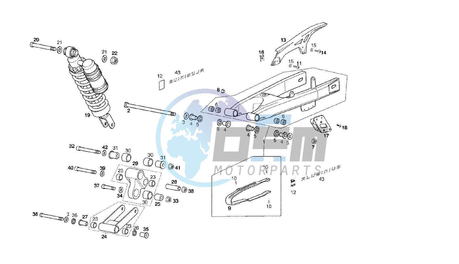 SWING ARM - SHOCK ABSORBER