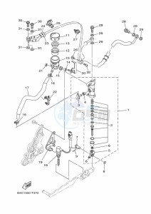 MT-07 MTN690 (BTK7) drawing REAR MASTER CYLINDER