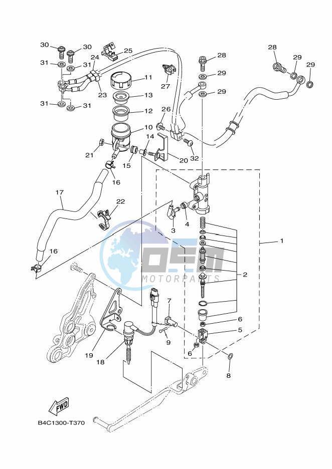 REAR MASTER CYLINDER