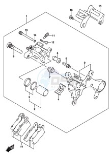 RM-Z450 drawing REAR CALIPER