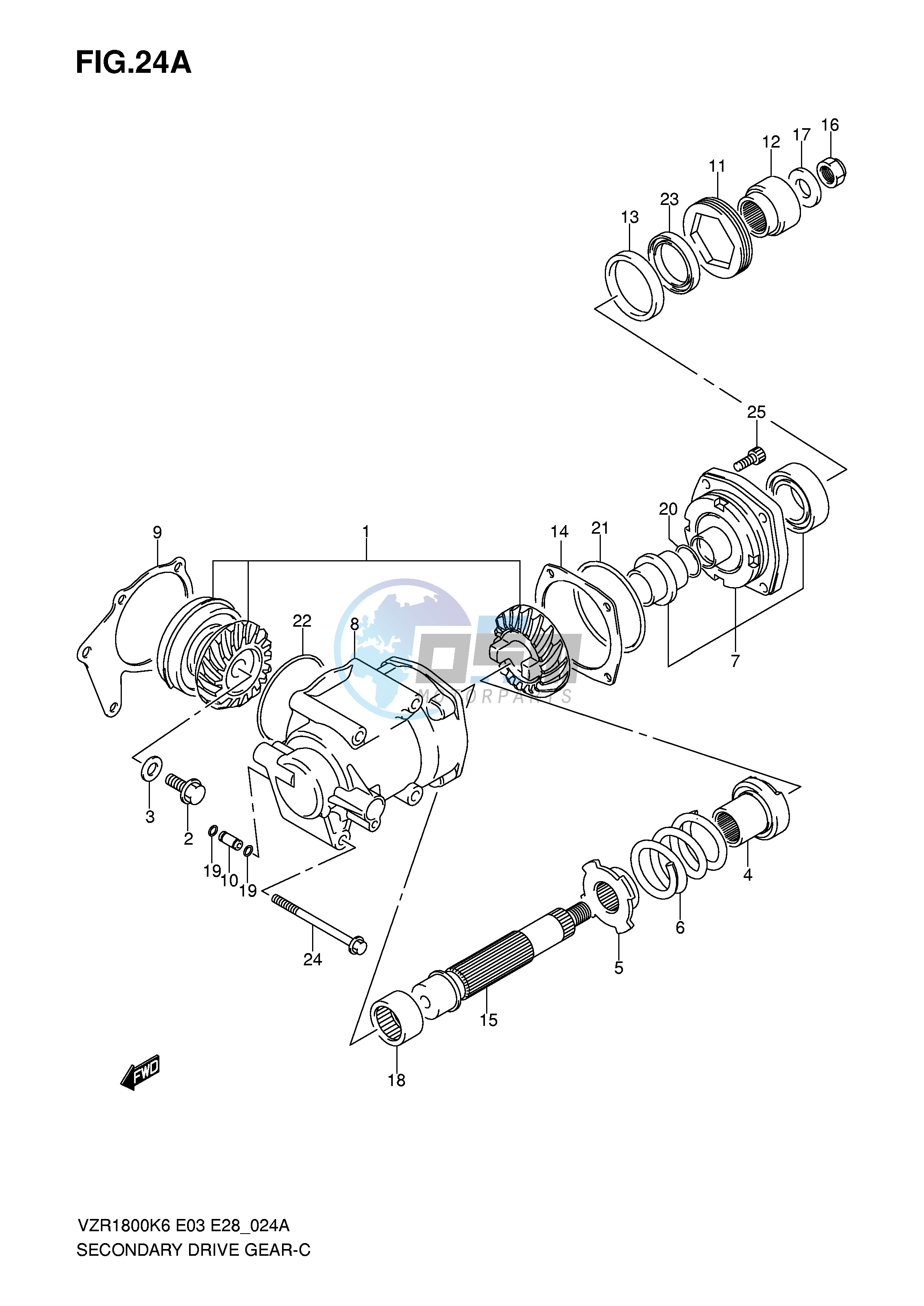 SECONDARY DRIVE GEAR (MODEL K8 K9)