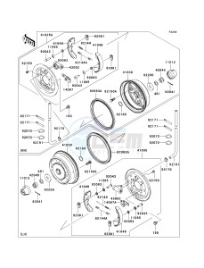 KAF 620 M [MULE 4010 4X4] (M9F) MAF drawing FRONT HUBS_BRAKES