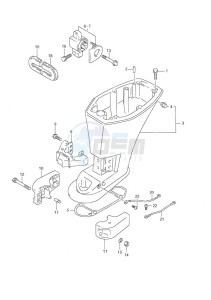 DF 9.9 drawing Driveshaft Housing