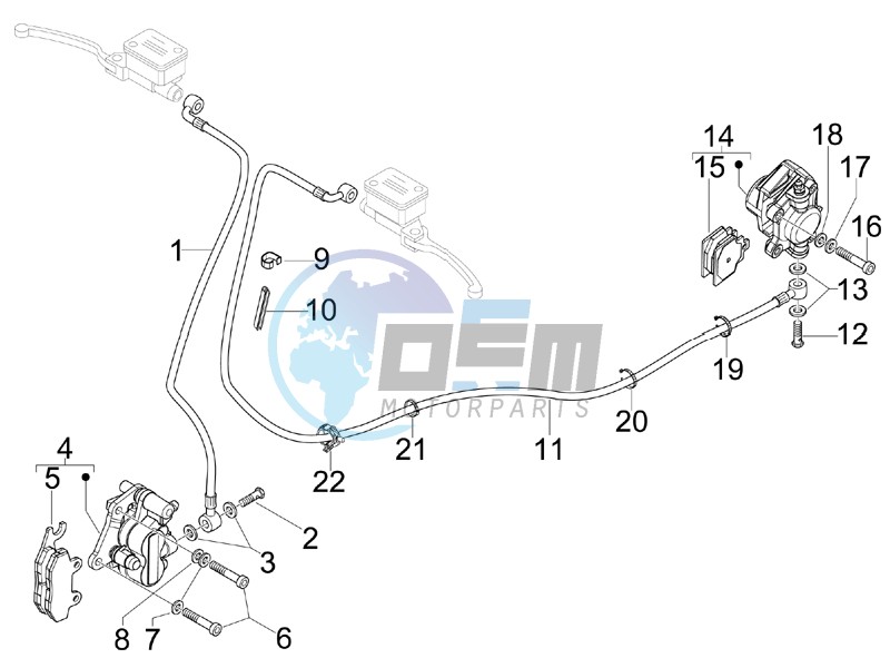 Brakes pipes - Calipers