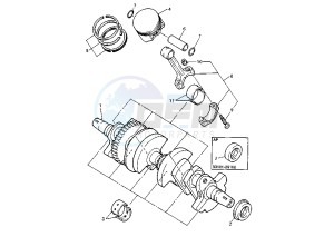 YZF R THUNDER CAT 600 drawing CRANKSHAFT PISTON