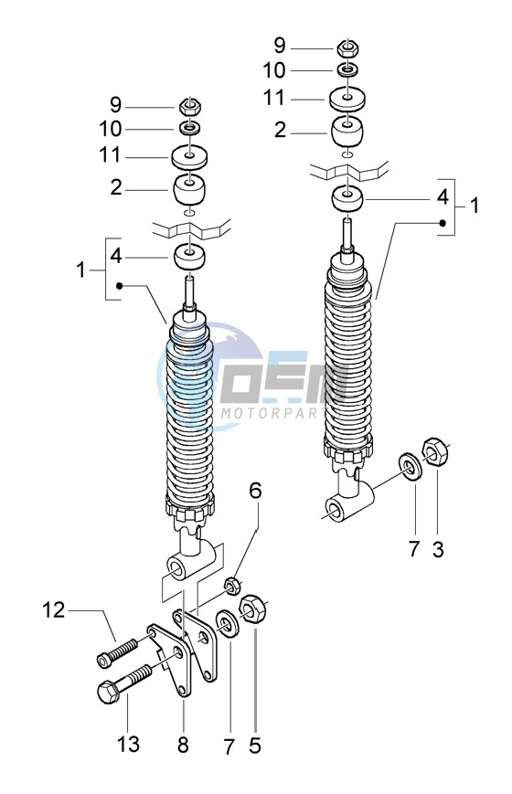 Rear dampers