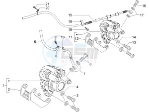 Runner 200 VXR 4t drawing Brakes hose  - Calipers