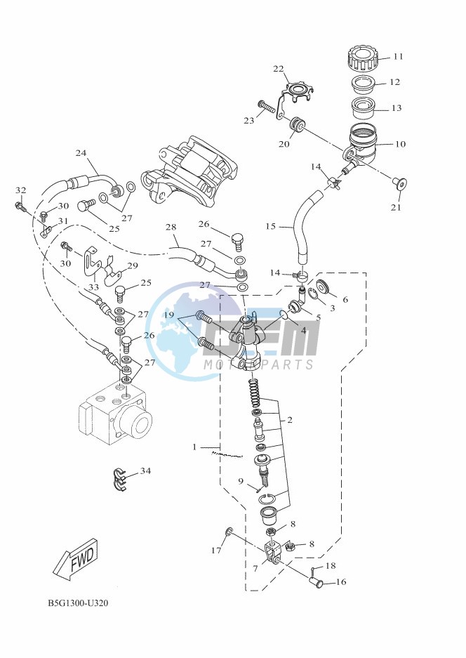 REAR MASTER CYLINDER