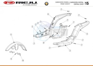 HOBBY-BYE-BIKE-25-KM-H-EURO4-HOLLAND-BLACK 50 drawing CENTRAL COVERS - FRONT COVERS