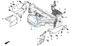 GL1500SE GOLDWING SE drawing CHAMBER PROTECTOR