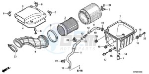 TRX700XX9 Australia - (U) drawing AIR CLEANER