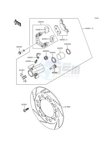 EN 500 A [VULCAN 500] (A1-D5) [VULCAN 500] drawing FRONT BRAKE