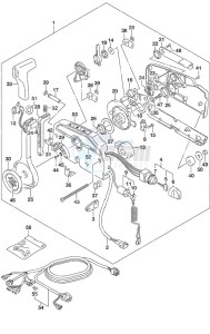 DF 25A drawing Remote Control Tiller Handle w/Power Tilt